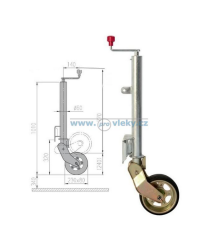 Oporn� koliesko sklopn� automat Al-ko 1223638